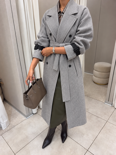 Messina Wool Coat – Grey