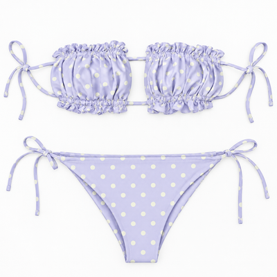 Purple Polka Dot Bikini