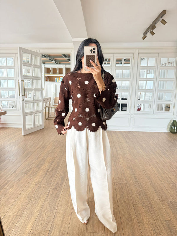 Daisy Crochet bluza