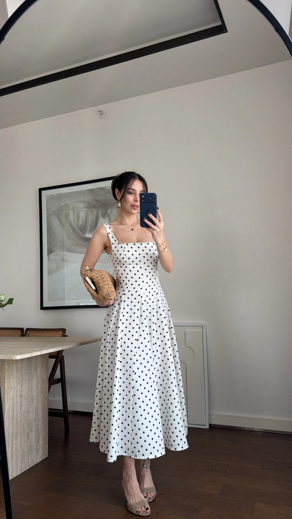 Sorrento Polka Dot Midi Haljina