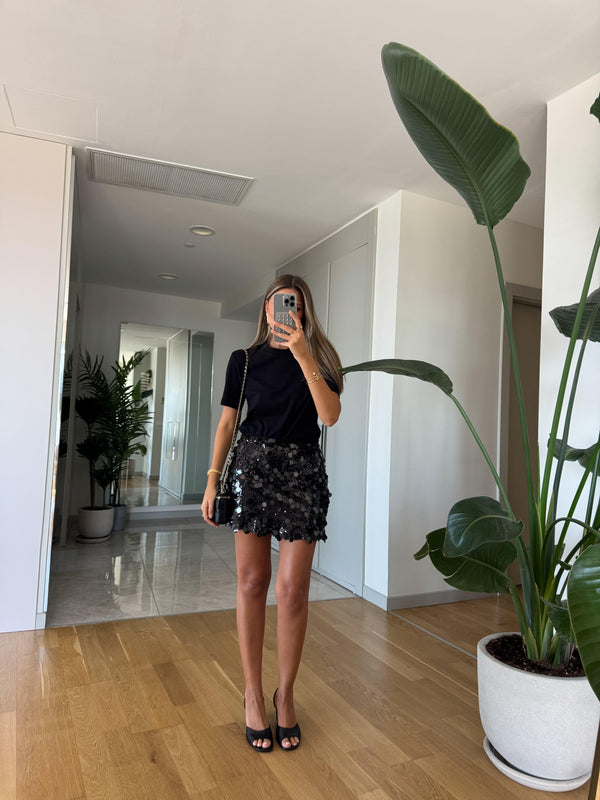 Midnight Spark Mini Skirt