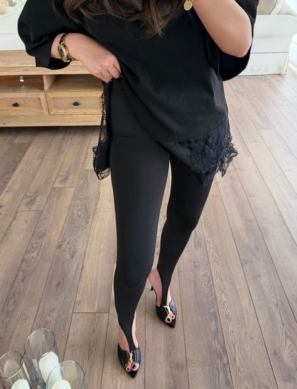 Stirrup New Leggings - crna boja