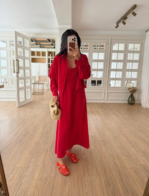 Corallo set Premium Tencel Crvena Boja