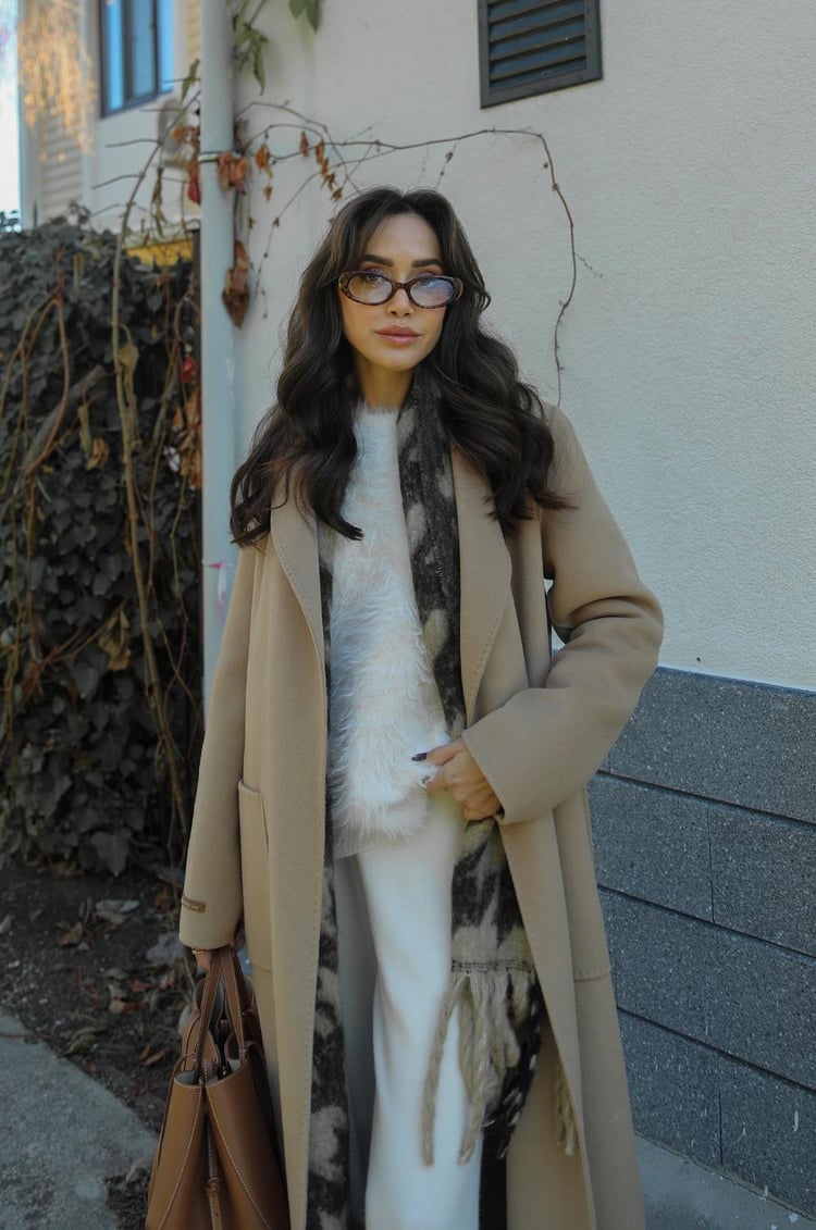 Luxe 100% Wool Coat Camel