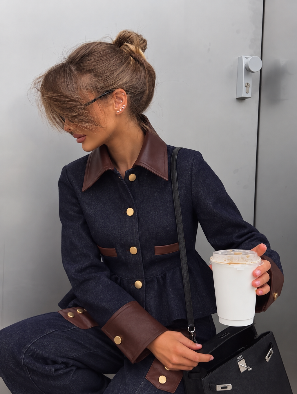 Indigo Contrast Denim Set