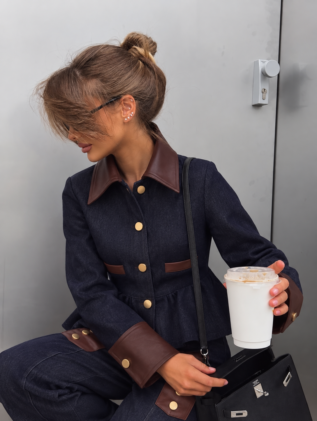 Indigo Contrast Denim Set