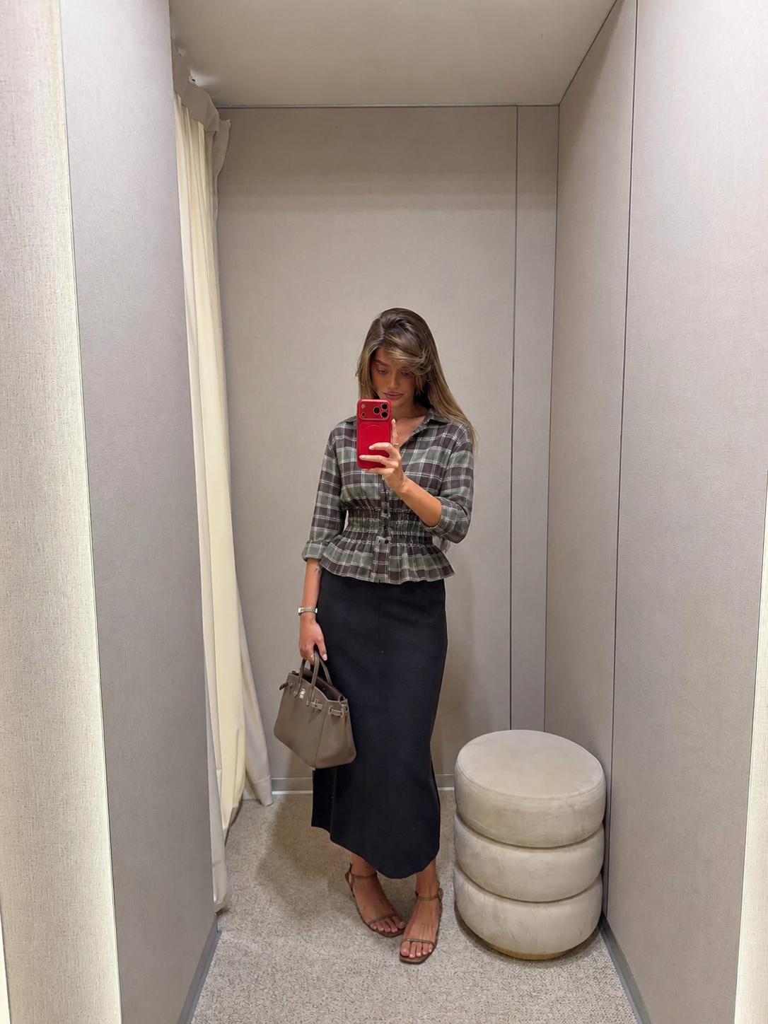 Sage & Brown Check Shirt