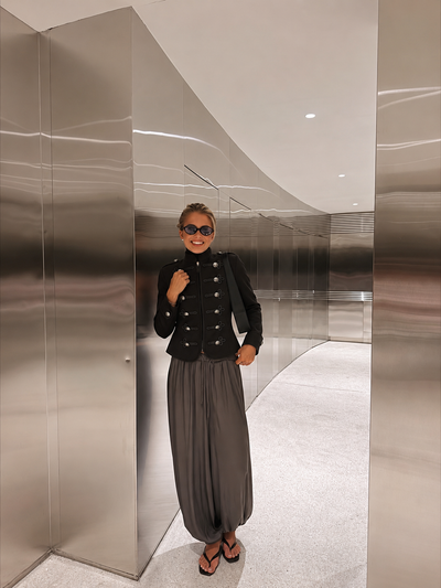 Black Military Officer Jacket