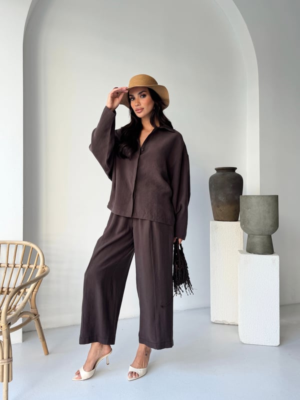 Tencel Utility Set / Košulja & Pantalone sa Prošivima - više boja