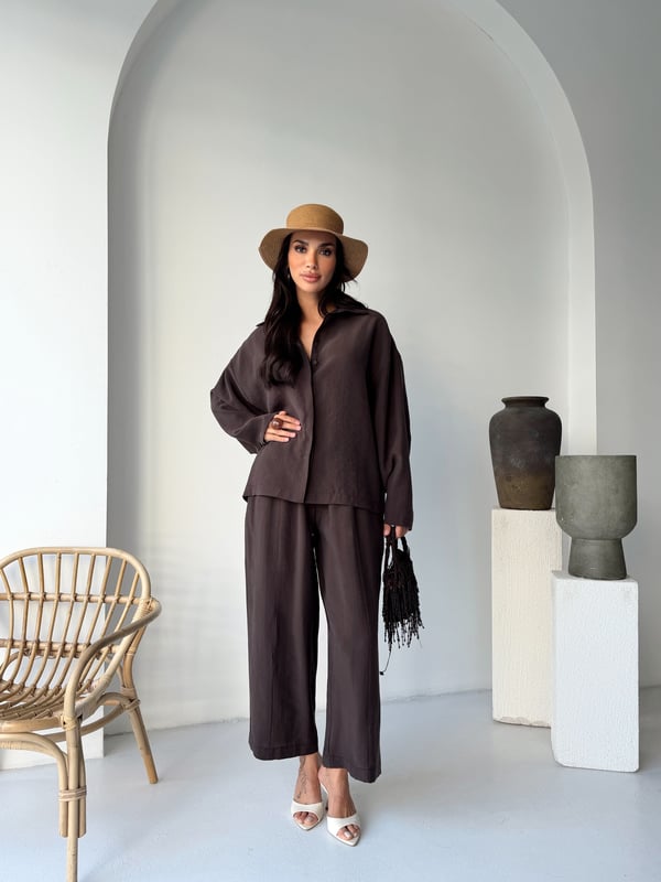 Tencel Utility Set / Košulja & Pantalone sa Prošivima - više boja