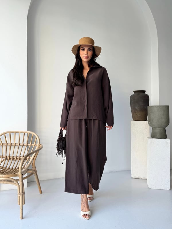 Tencel Utility Set / Košulja & Pantalone sa Prošivima - više boja