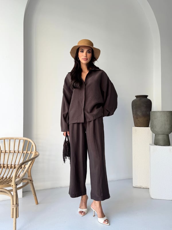 Tencel Utility Set / Košulja & Pantalone sa Prošivima - više boja