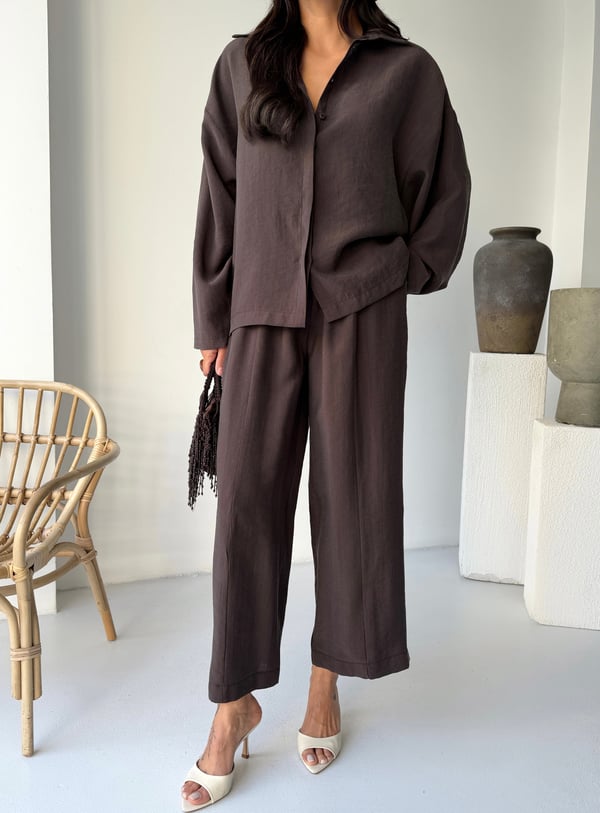Tencel Utility Set / Košulja & Pantalone sa Prošivima - više boja