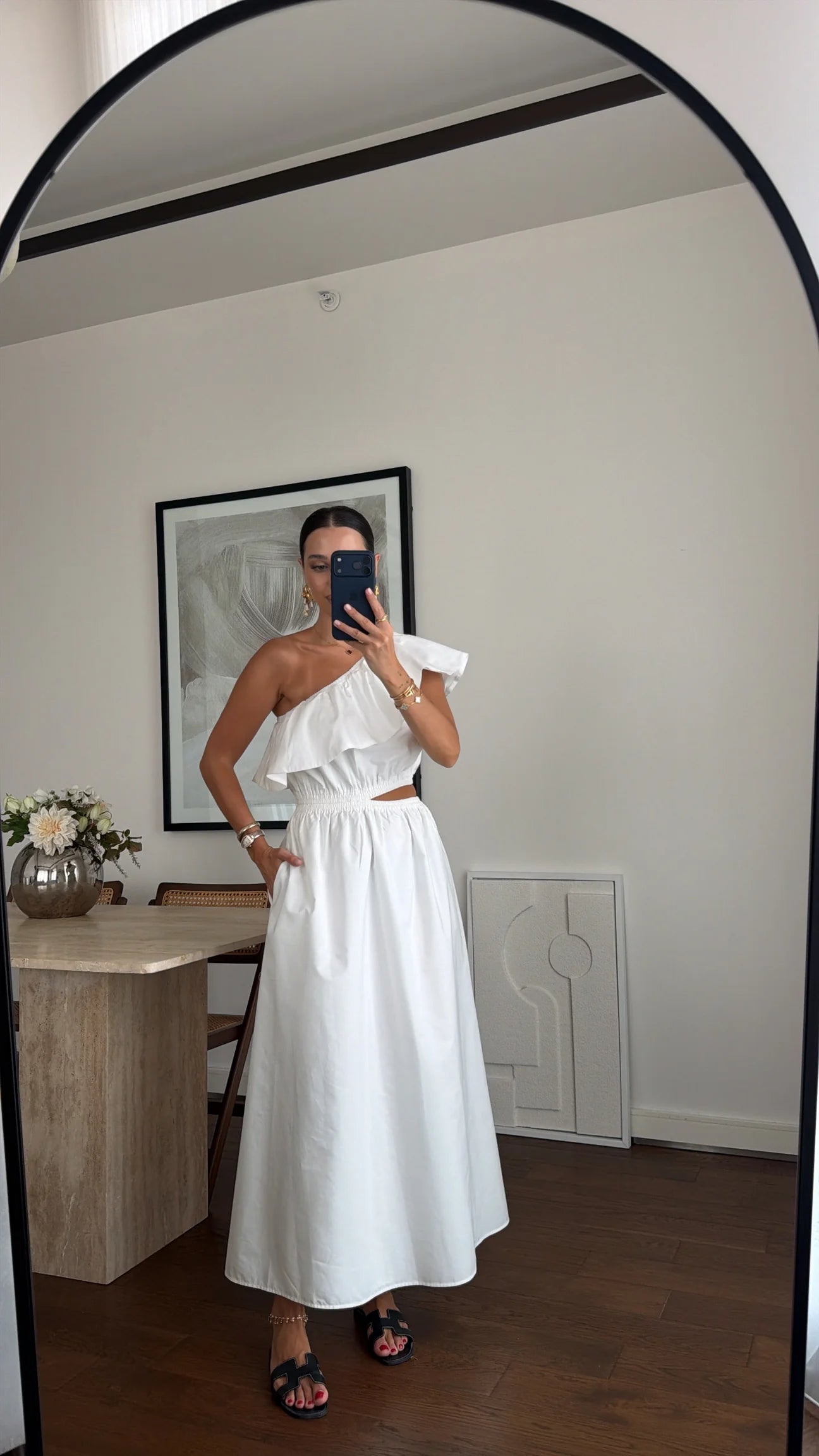 White Riviera Dress - bela boja