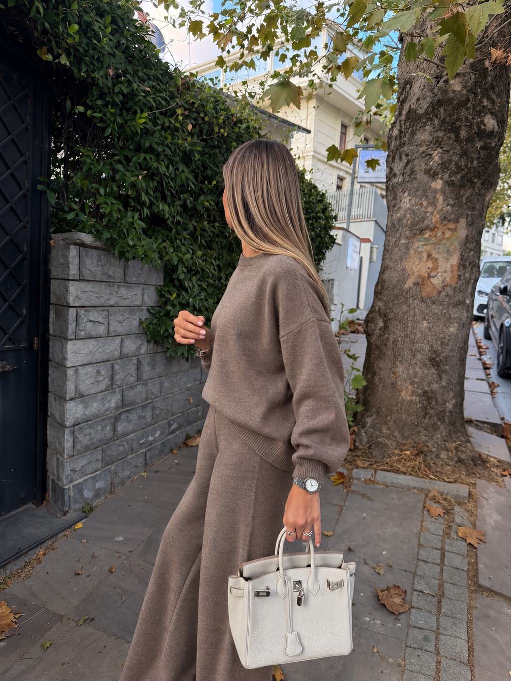 SOFT COTTON KNIT SET – MOCHA