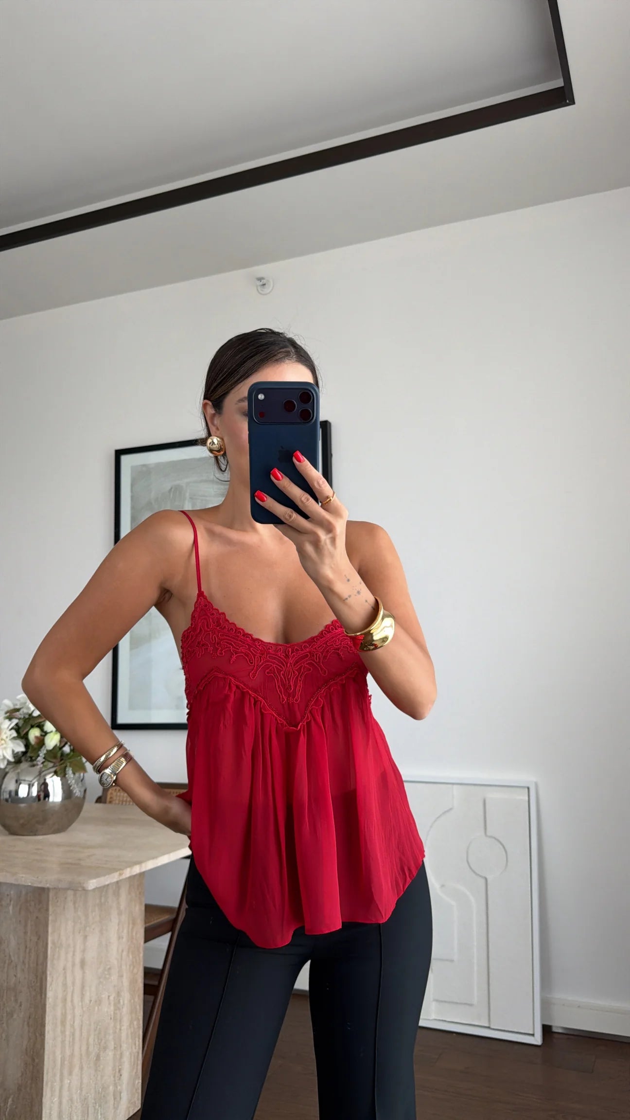 Amour Lace Top – Red