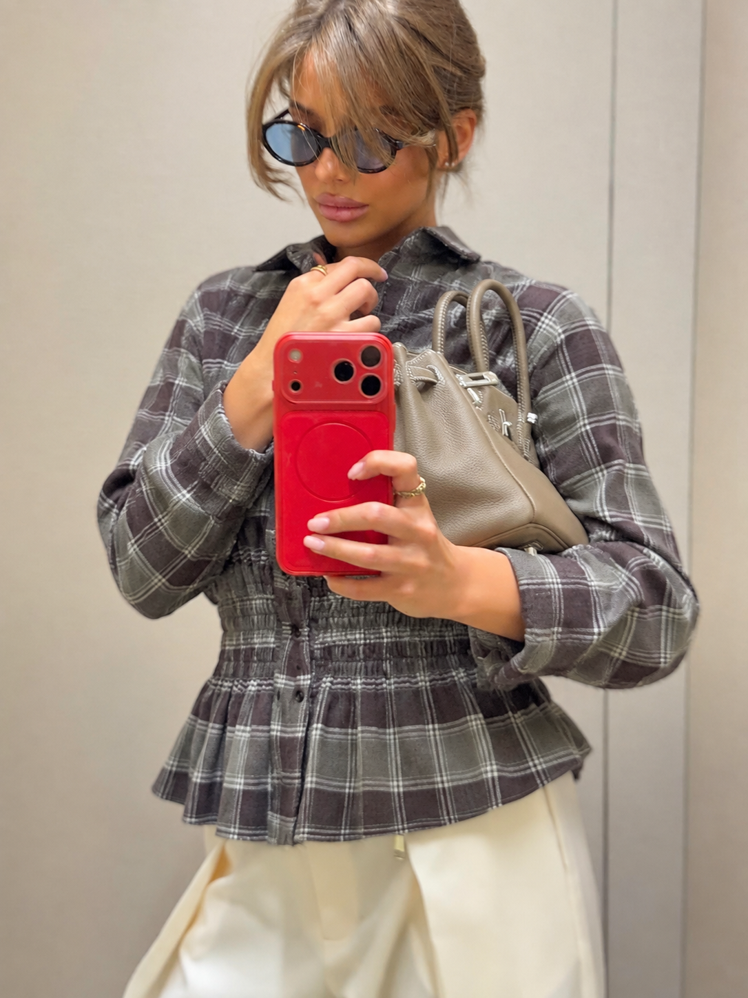 Sage & Brown Check Shirt