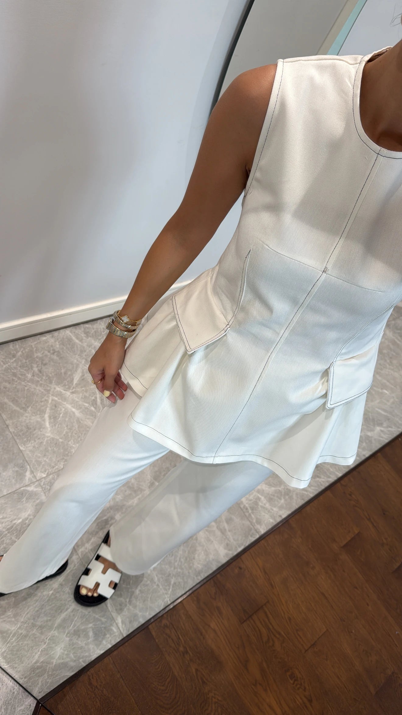 ECRU PREMIUM DENIM SET