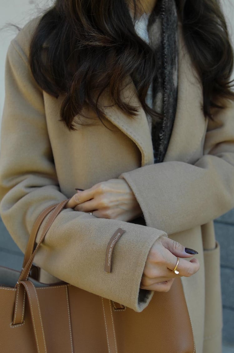 Luxe 100% Wool Coat Camel