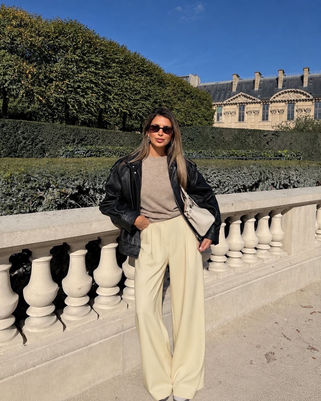 Dory Palazzo Pantalone sa Visokim Strukom – BUTTER YELLOW