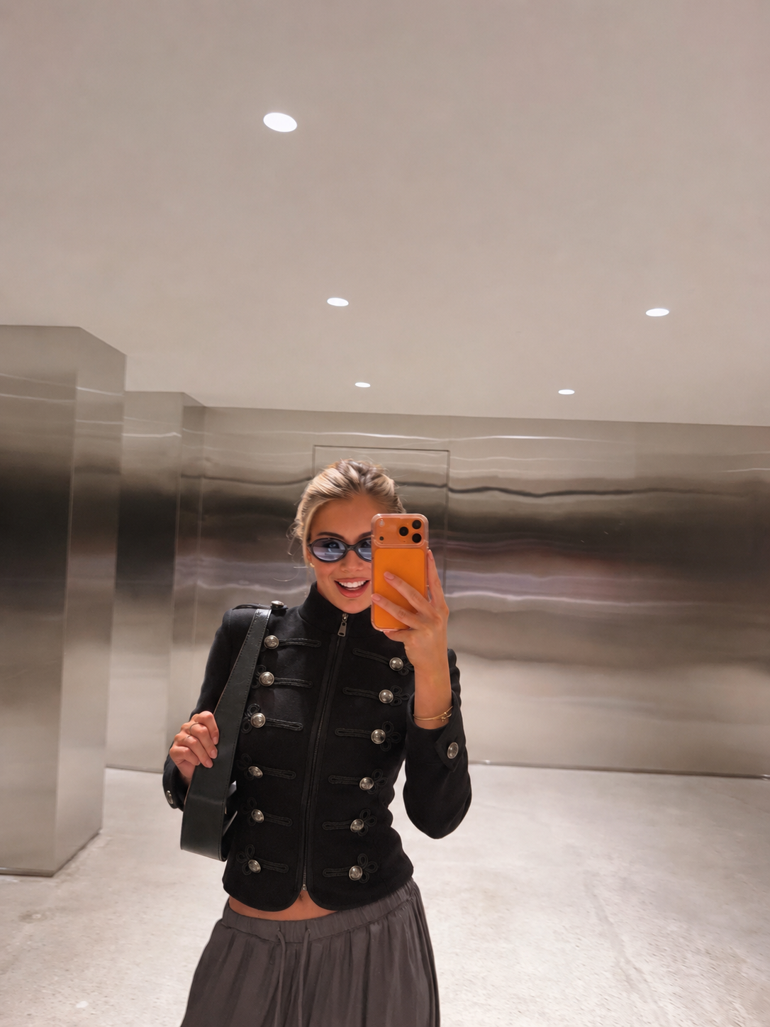 Black Military Officer Jacket