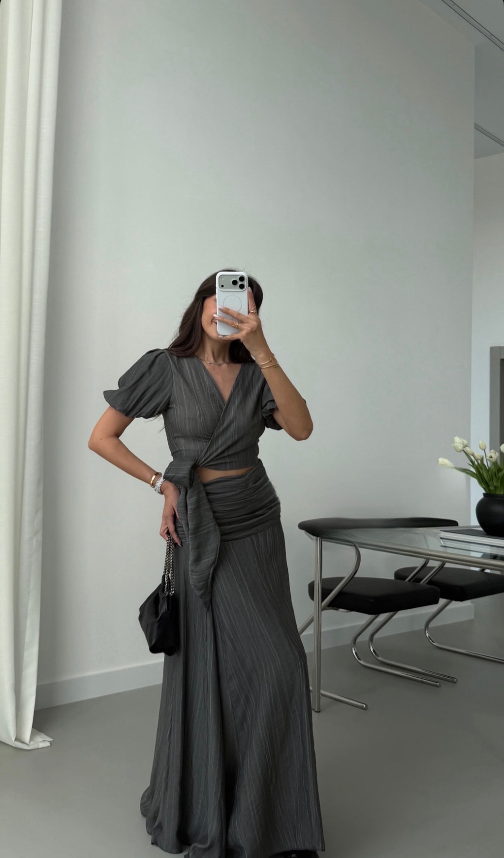 SET OD VISKOZE (BLUZA & MAKSI SUKNJA)