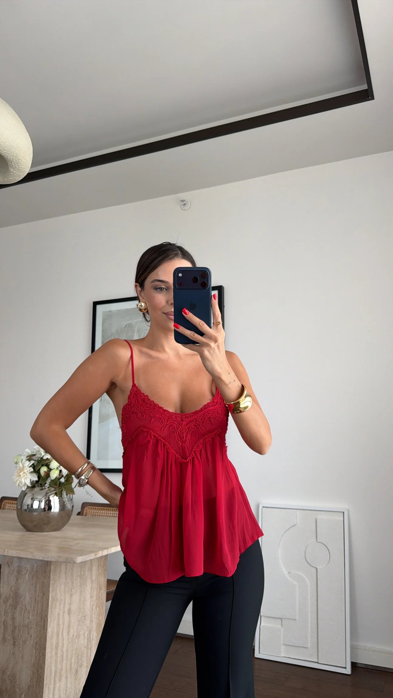 Amour Lace Top – Red