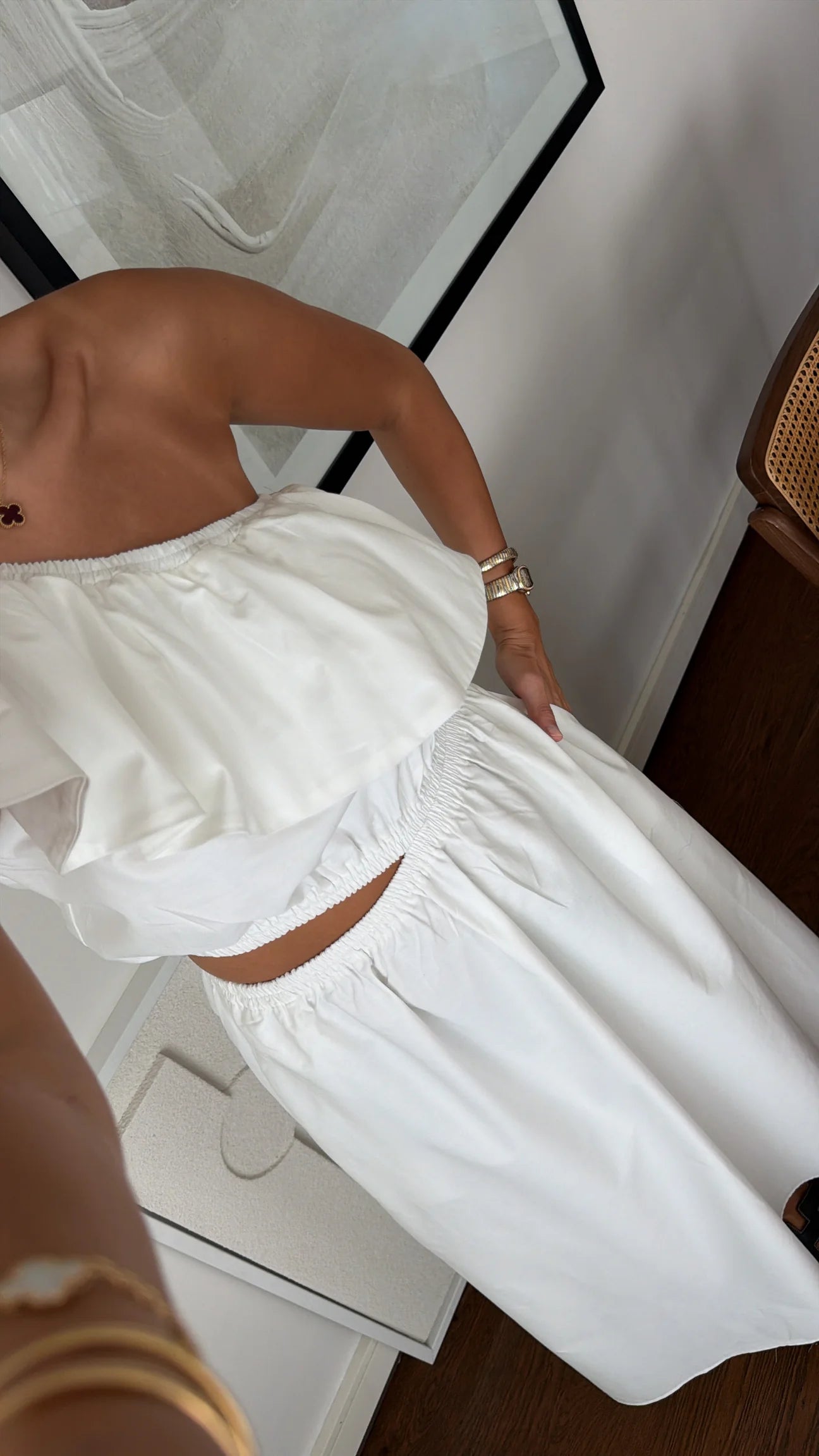 White Riviera Dress - bela boja