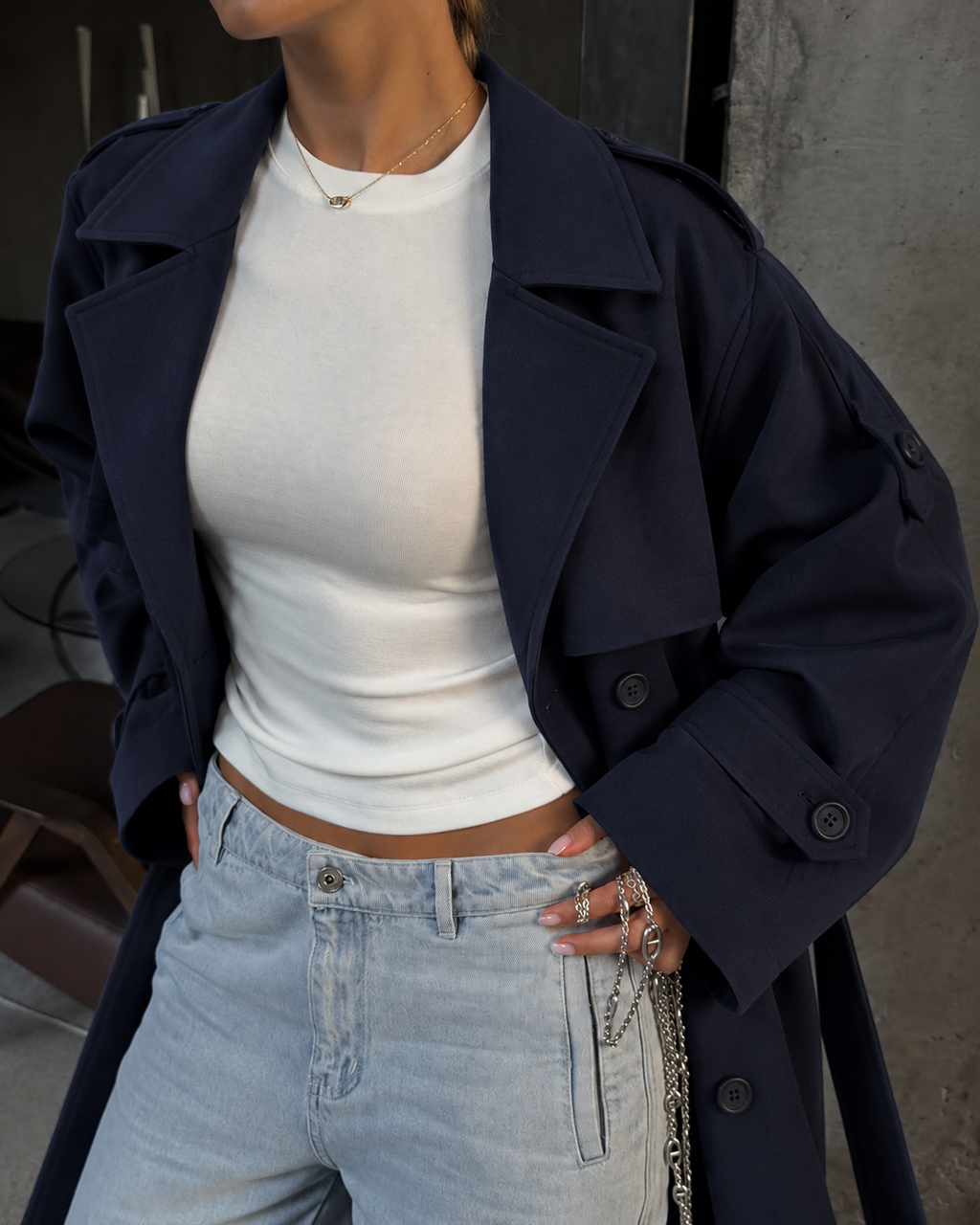 Trench coat Navy