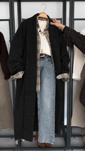 Black Long Knit Cardigan