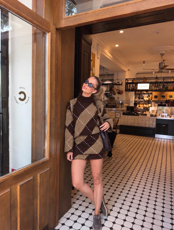 Chocolate Heritage Knit Set