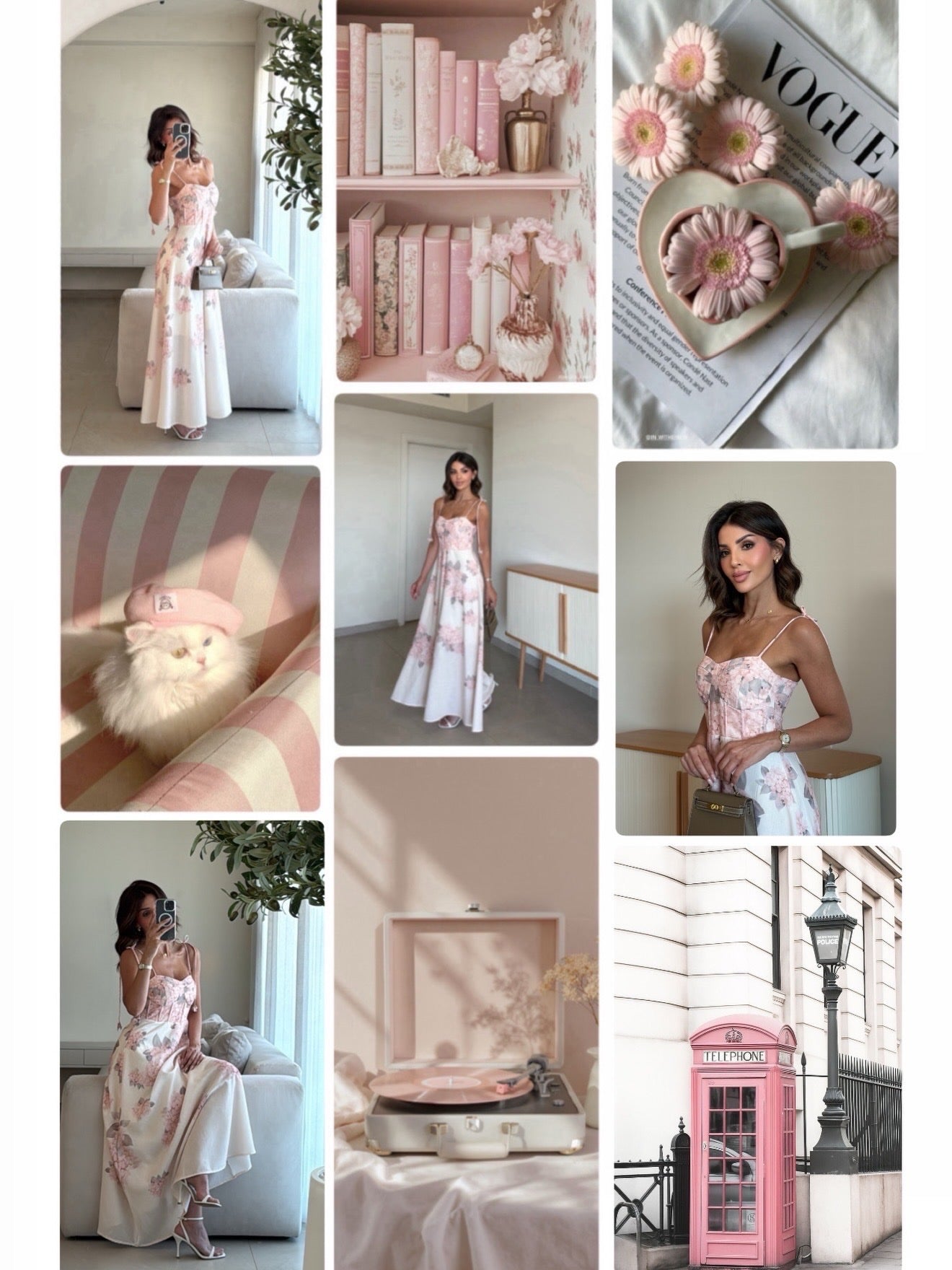 Floral Bustier Dress - Rose Ecru Edition
