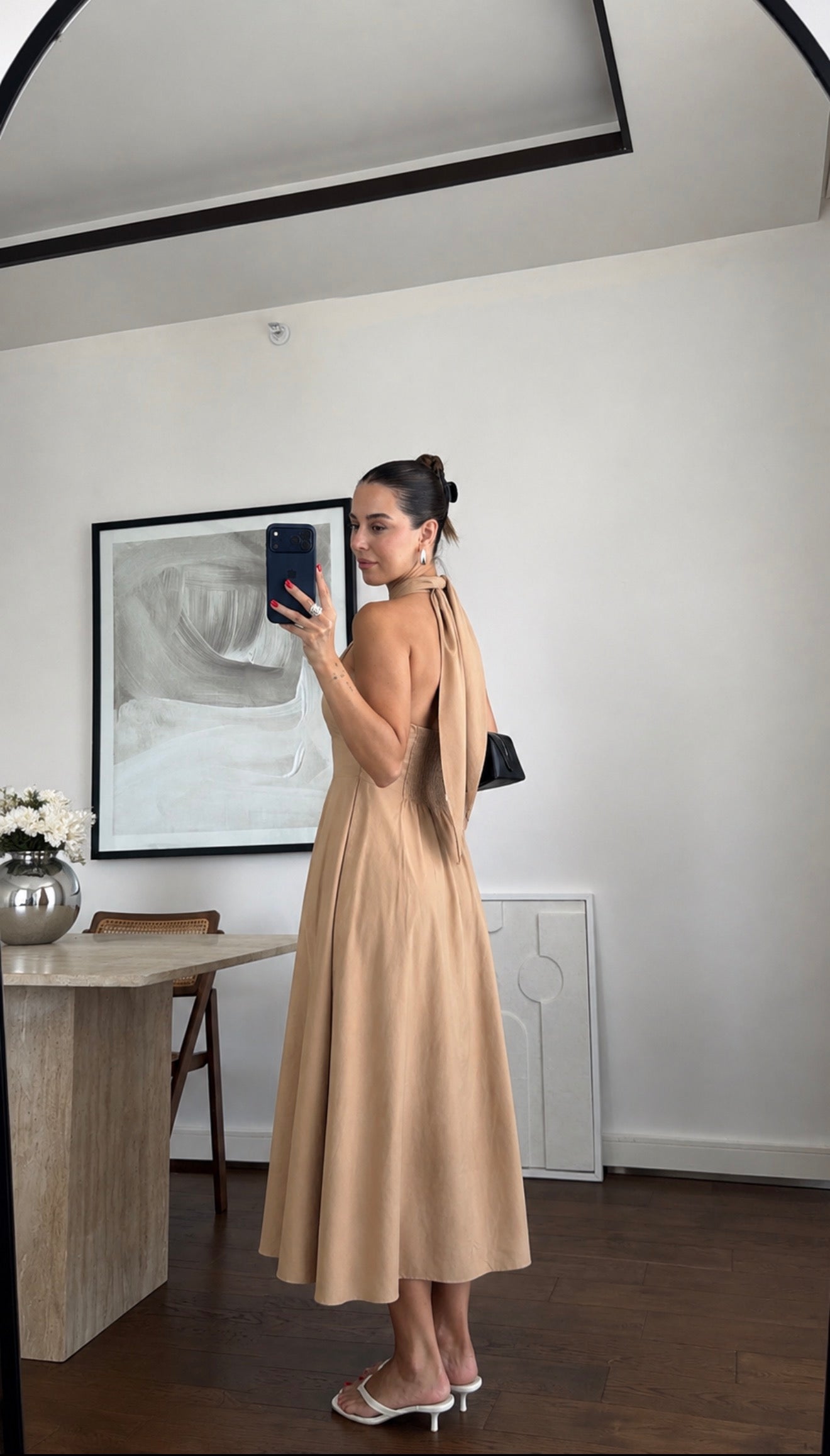 Erica Midi Haljina od prirodnog materijala