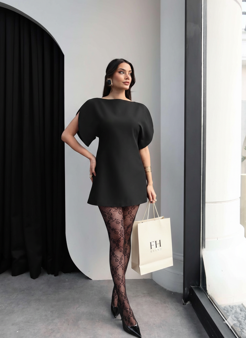 Statement Sleeve Mini Haljina