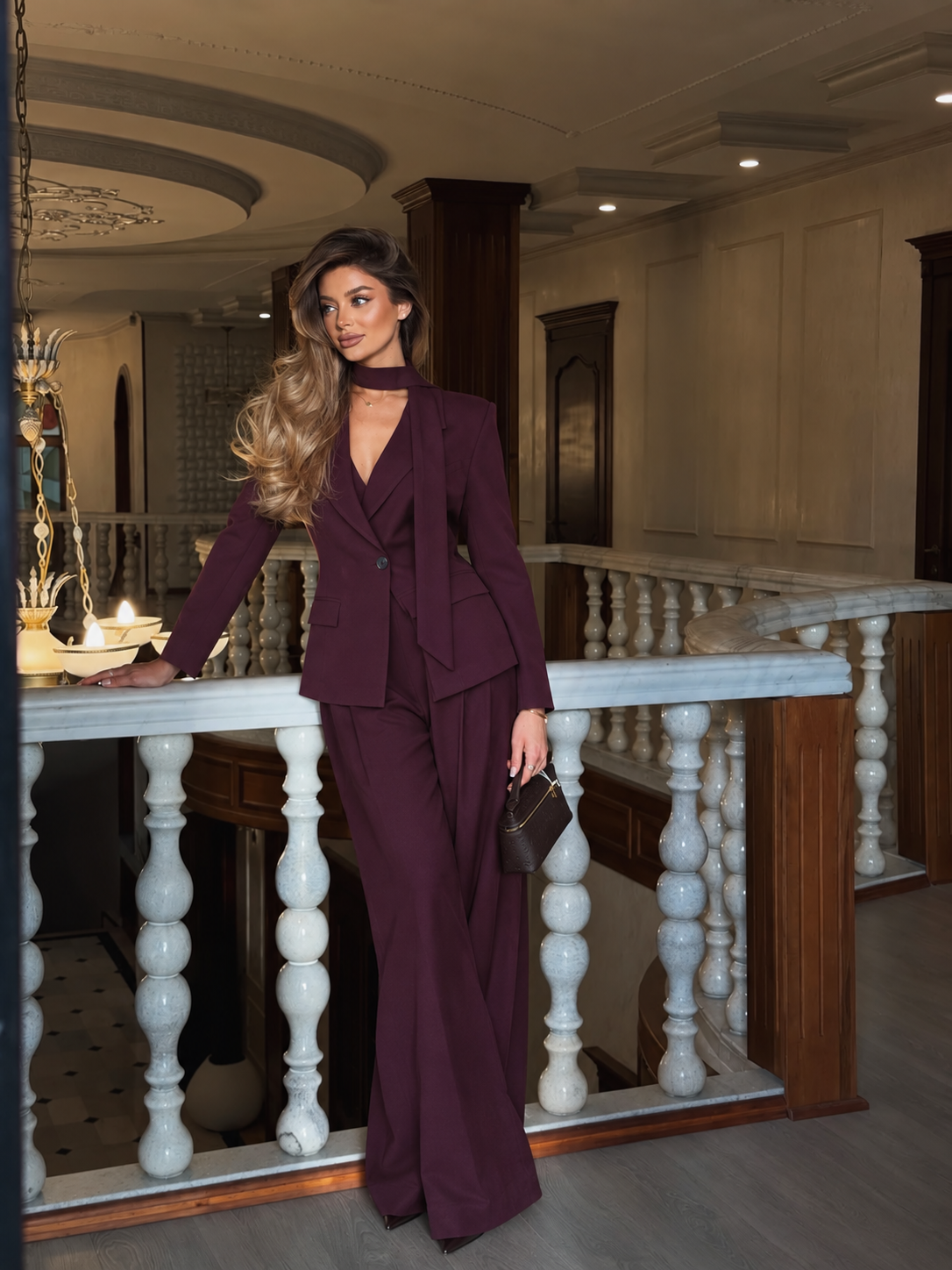 Dory Palazzo Pantalone sa Visokim Strukom – PURPLE
