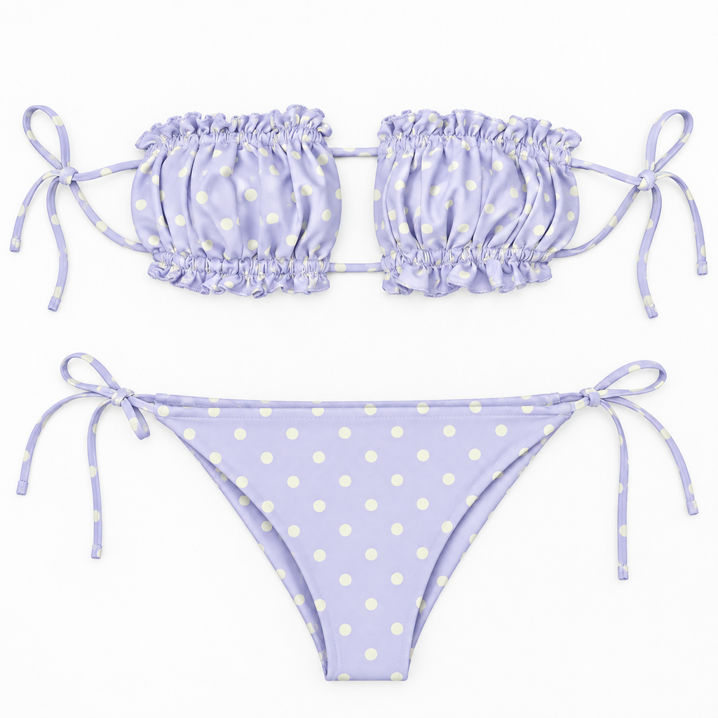 Purple Polka Dot Bikini