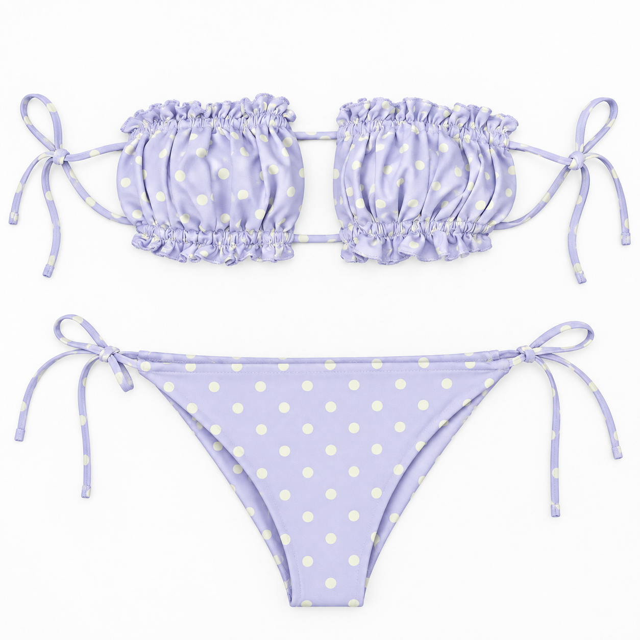 Purple Polka Dot Bikini