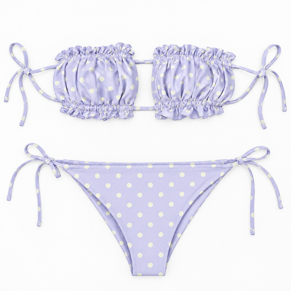 Purple Polka Dot Bikini