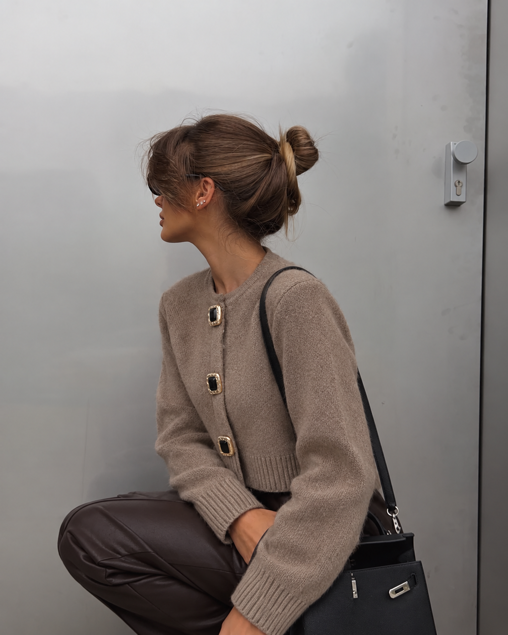 MINK & ONYX CARDIGAN – TAUPE