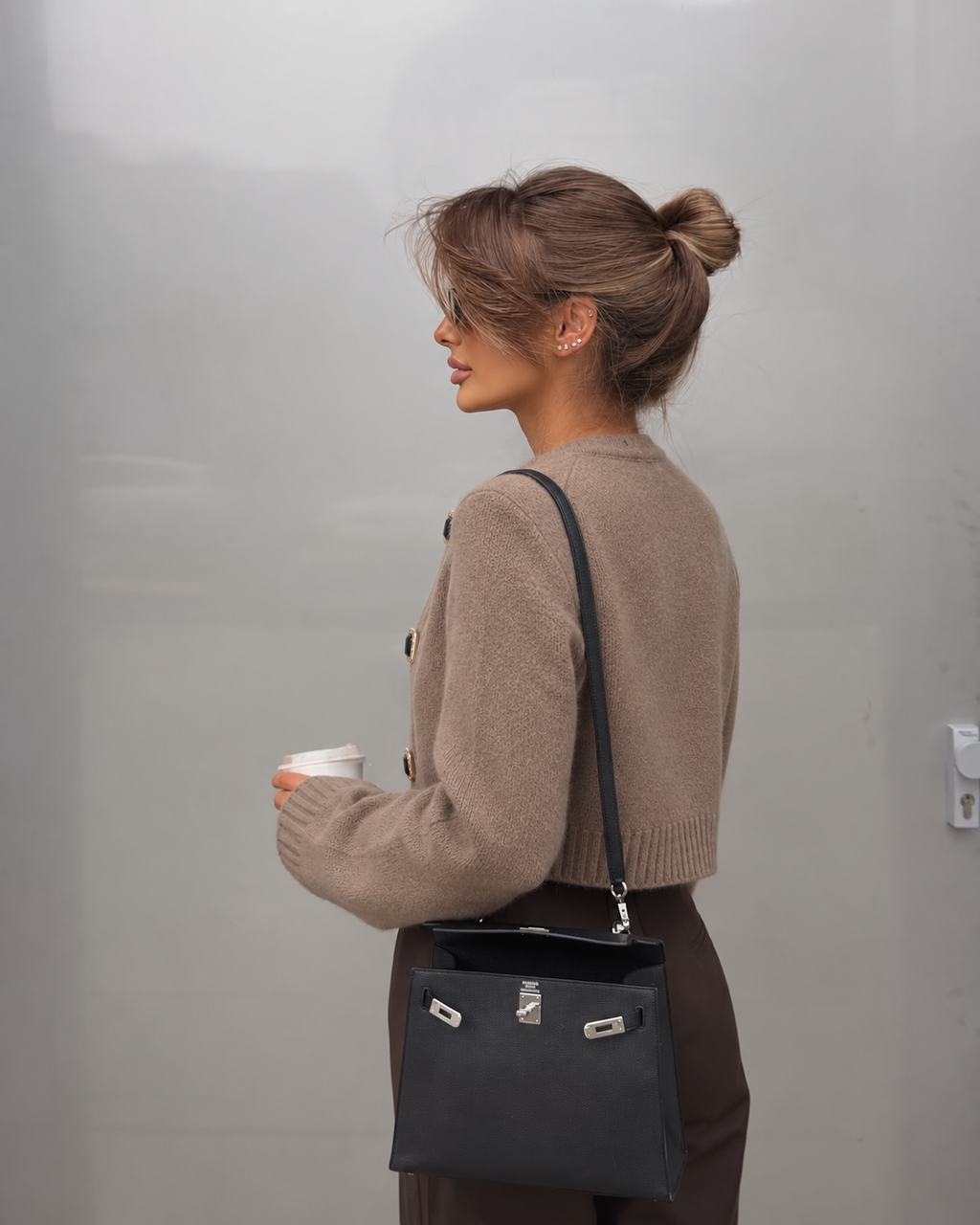 MINK & ONYX CARDIGAN – TAUPE