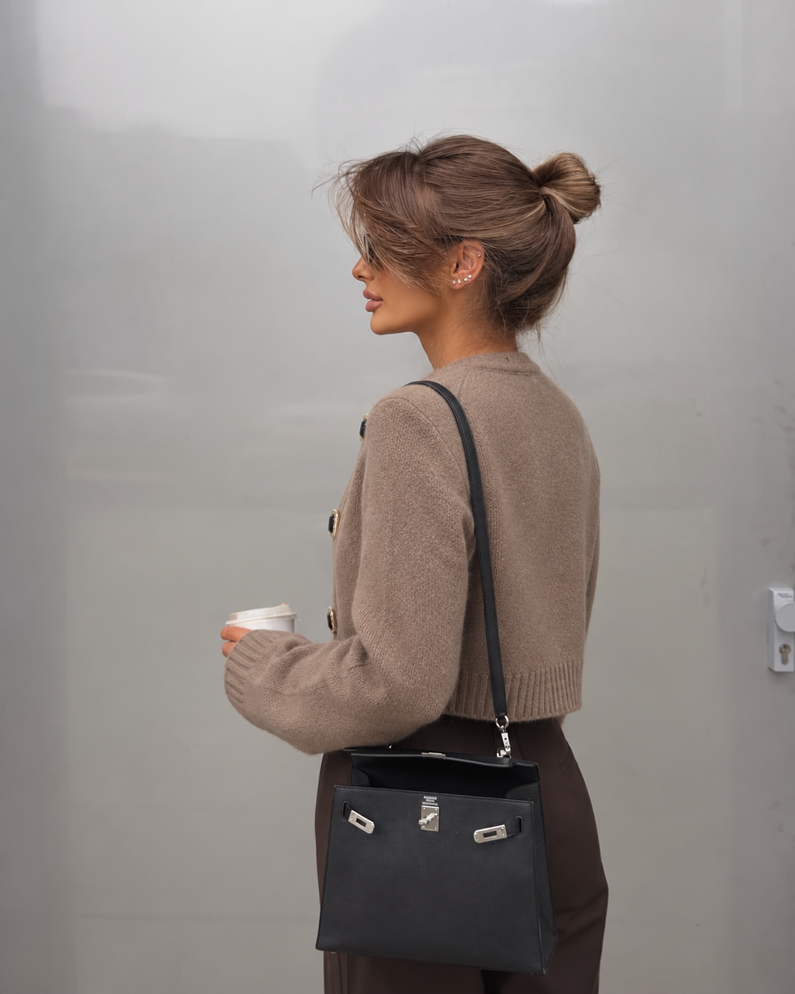 MINK & ONYX CARDIGAN – TAUPE