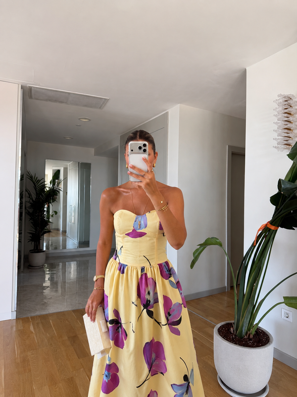 Lana Strapless Midi Haljina