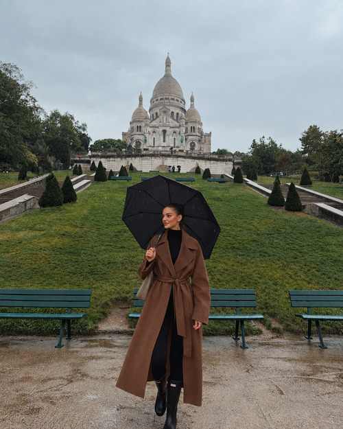 Luxe 100% Wool Coat Caramel