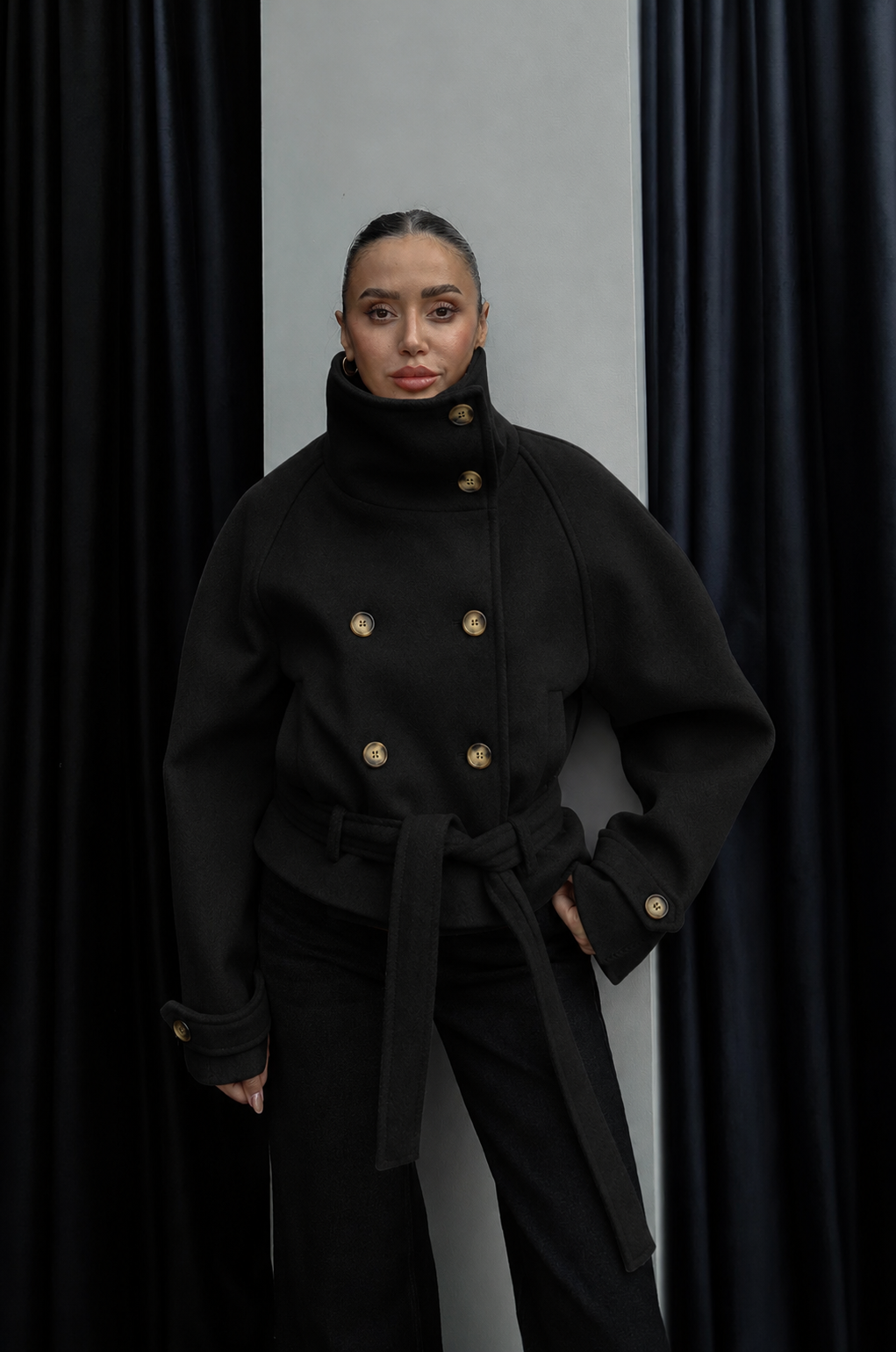 WOOL SHORT COAT/JACKET