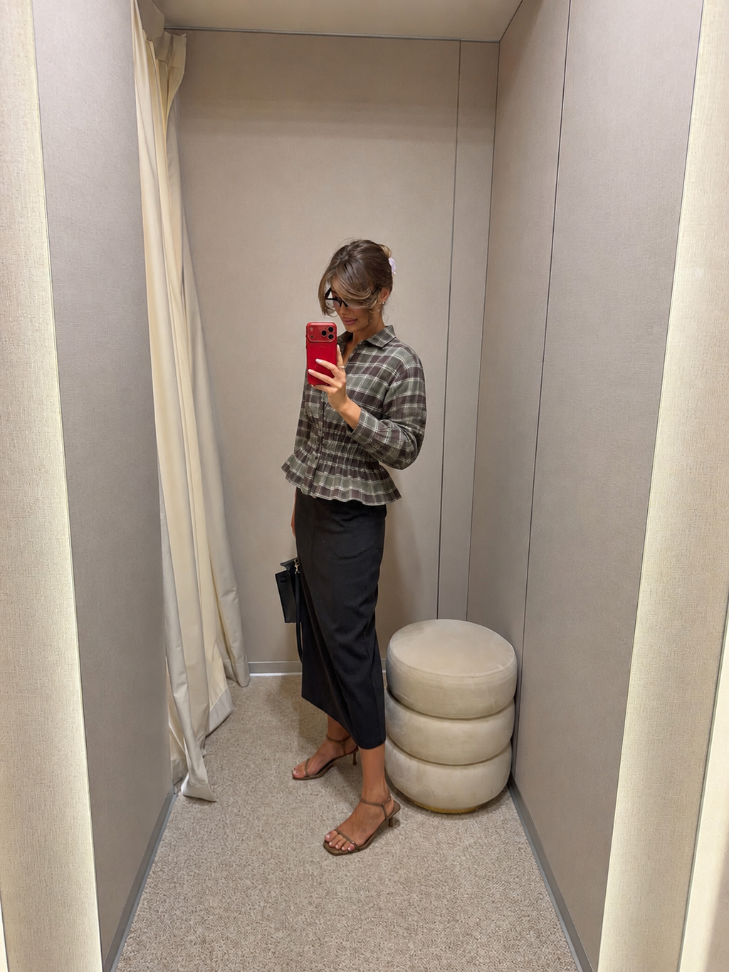 Sage & Brown Check Shirt