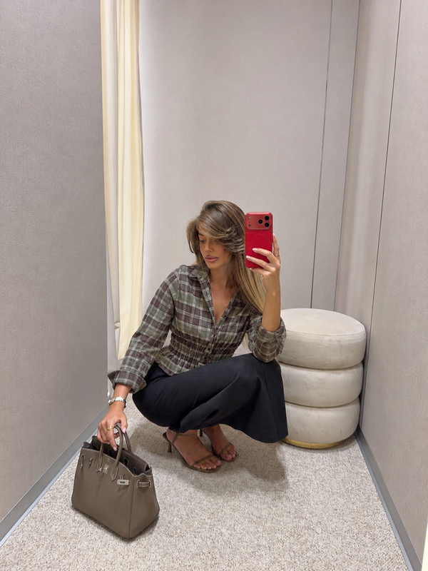 Sage & Brown Check Shirt