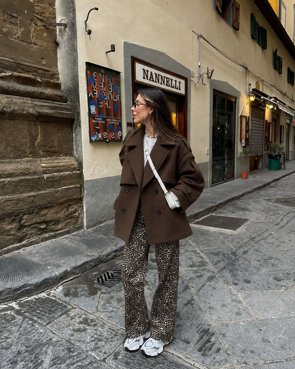 MODAL WINTER SCULPTED BELTED COAT – CHOCOLATE BROWN