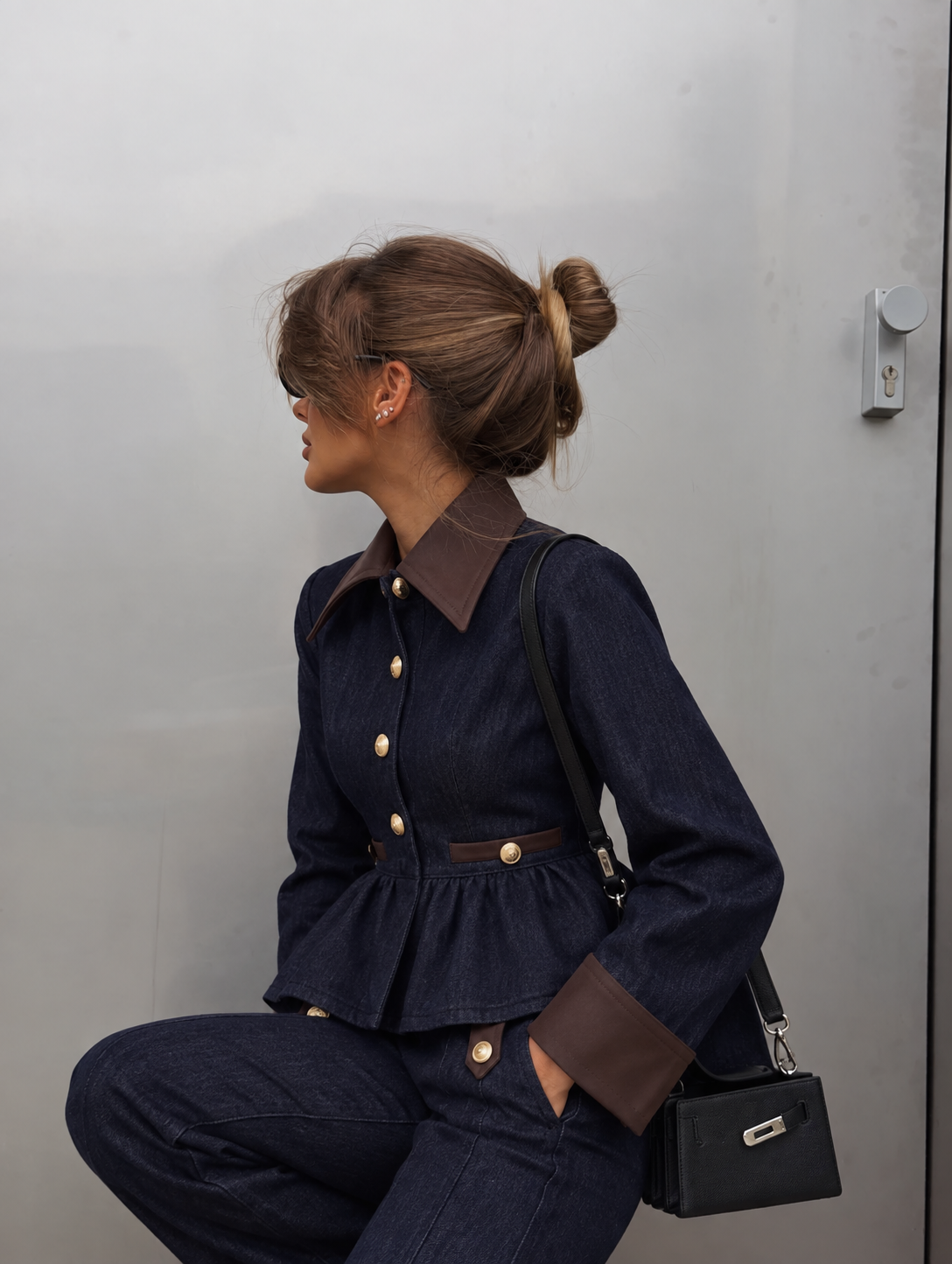 Indigo Contrast Denim Set