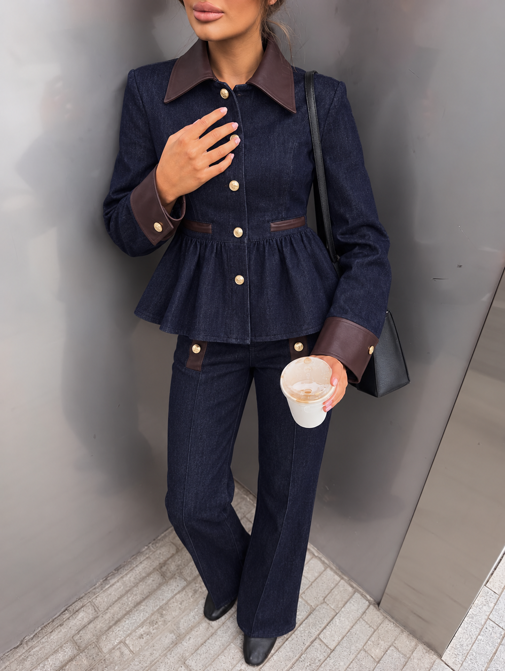 Indigo Contrast Denim Set