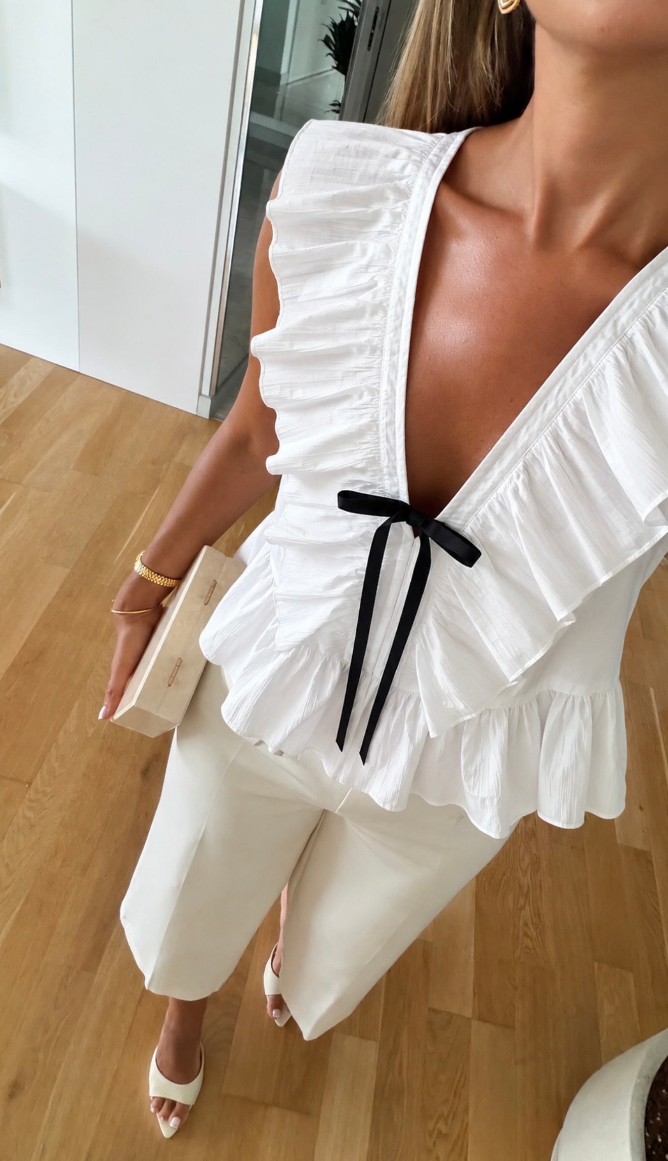 Bianka Parisian Vibe Bluza - bela boja